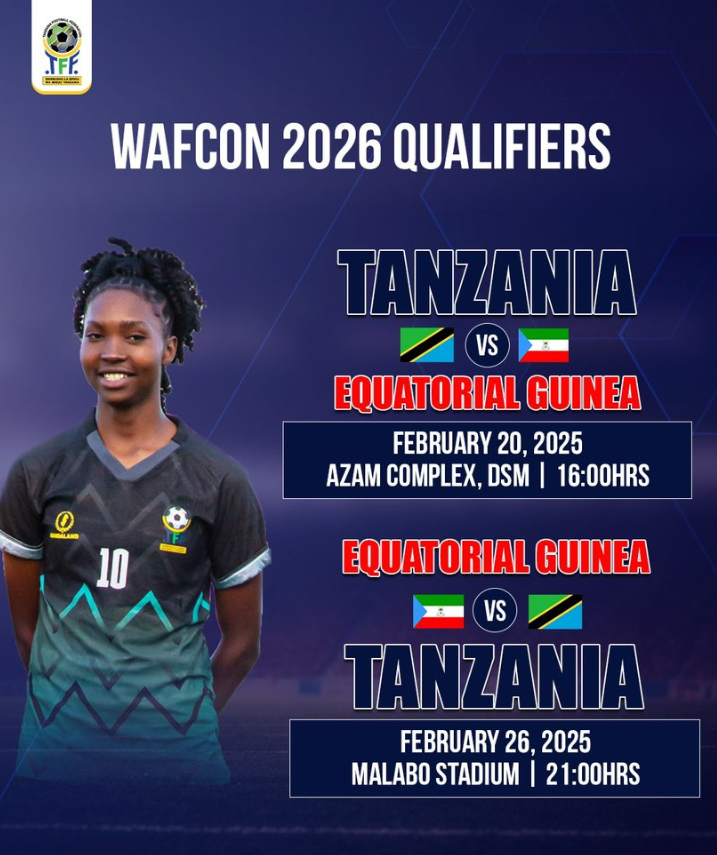 Twiga Stars vs Equatorial Guinea Kufuzu WAFCON 2026